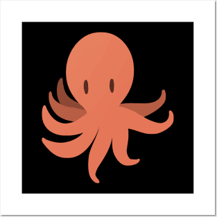 Orange Octopus Posters and Art